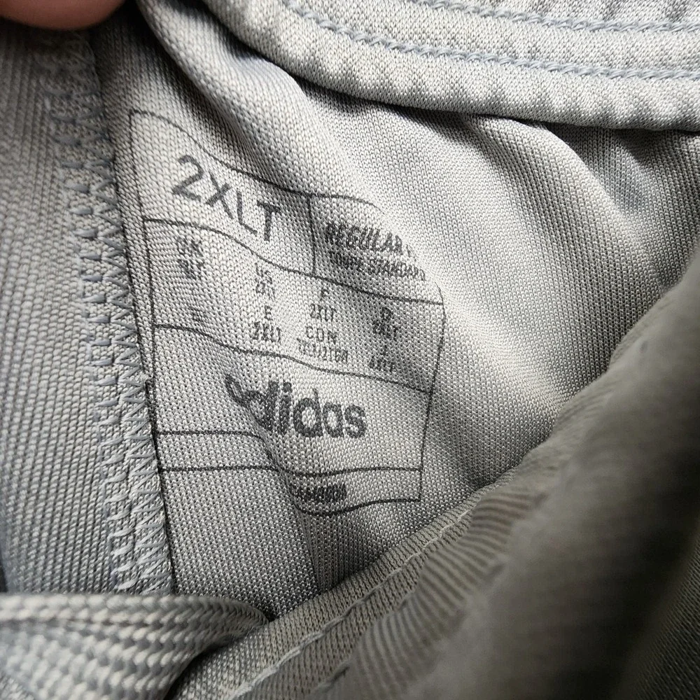 Adidas Tiro 24 Training Pants Mens 2XLT‎ Gray White 3 Stripe Tapered Joggers NEW